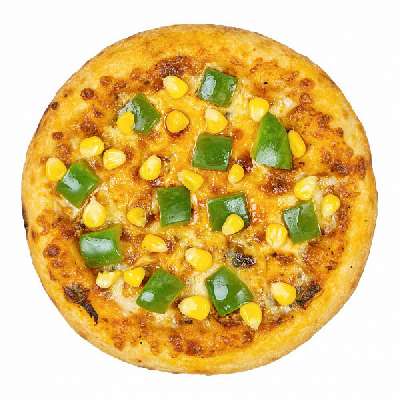 Cheese Corn Capsicum Pizza