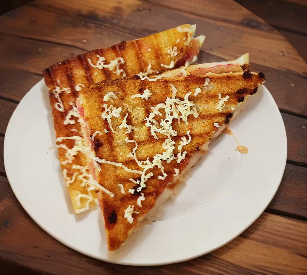 Cheese Grilled Jam Sandwich